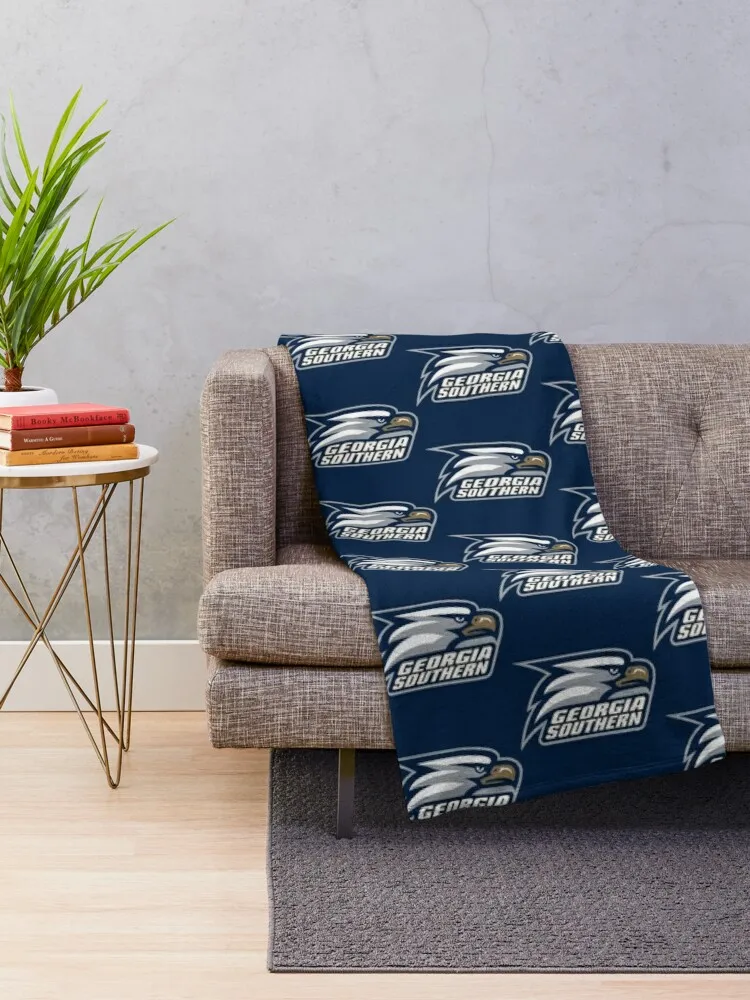 Georgia Southern Eagles Throw Blanket Thin Blanket Soft Bed Blankets