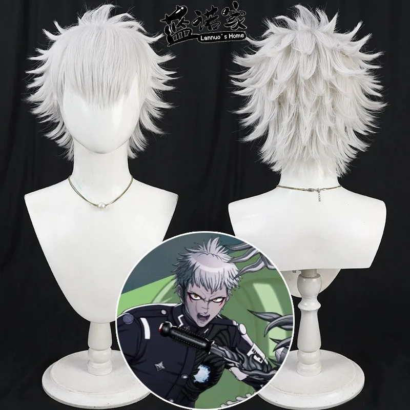 

Anime Hundredline Takemaru Yakushiji Cosplay Wig Halloween Carnival Party Props Synthetic Hair Heat Resistant Fiber + Wig Cap