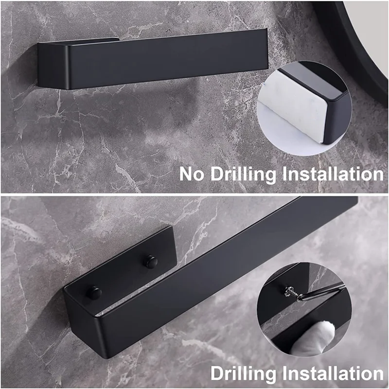 

N84R Hand Towel Holder Self Adhesive Bathroom Towel Holder For Bathroom Wall, For Bathroom, Kitchen