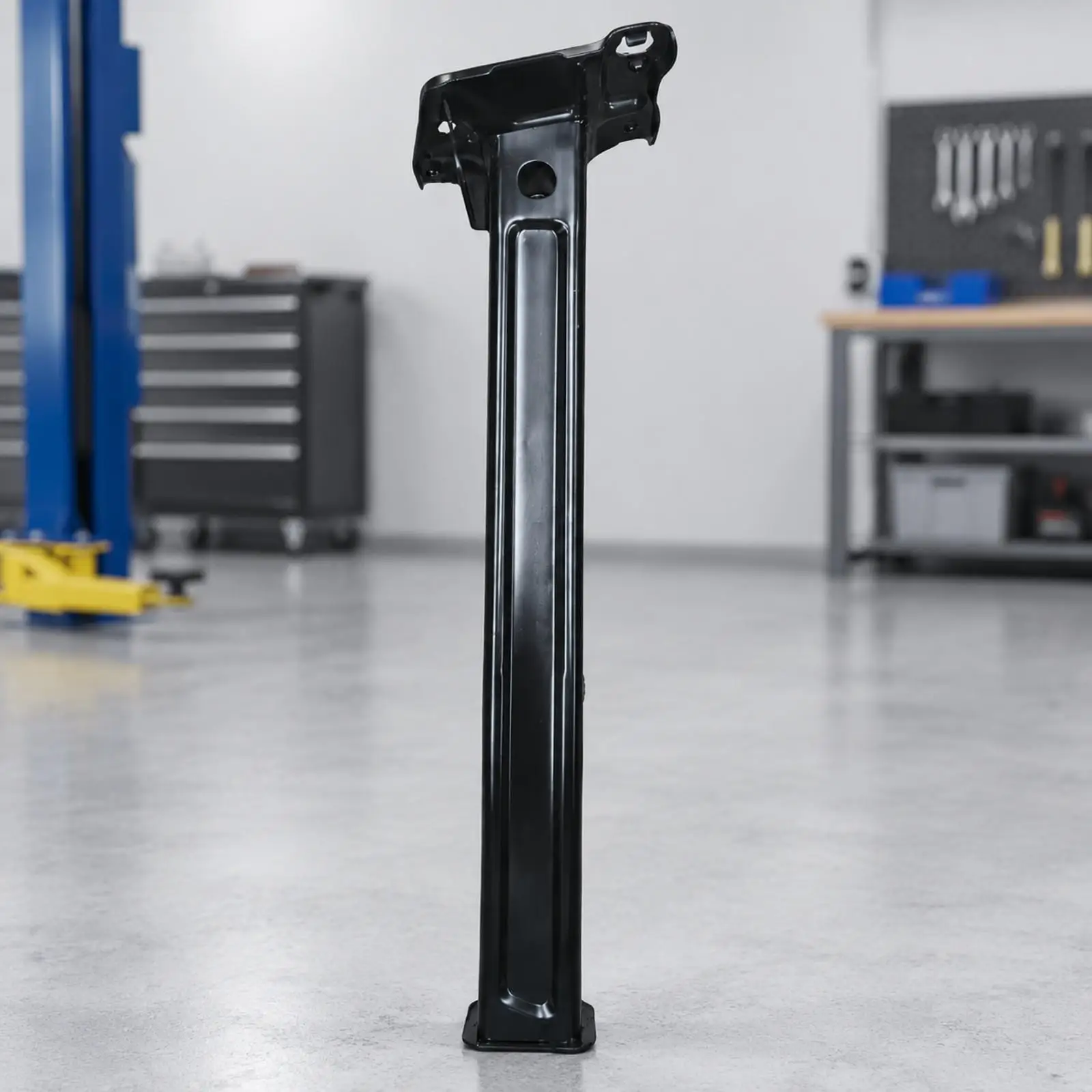 Black Metal Automotive Extension Bracket Pre-Drilled Reinforced Channel Mounting Bracket for Car Restoration Enthusiasts