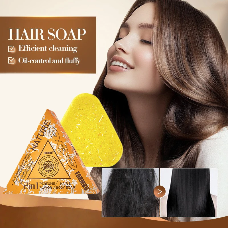 

Natural Polygonum Multiflorum Shampoo Soap Black Reishi Handcrafted Cold-made Soap Essential Oil Hair Care Plant Soap