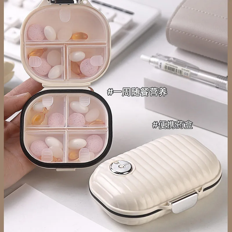 Waterproof 7 Days Pills Storage Box Organizer Medicine Small Mini Pillboxes Plastic Cutter Weekly Portable Drug Large