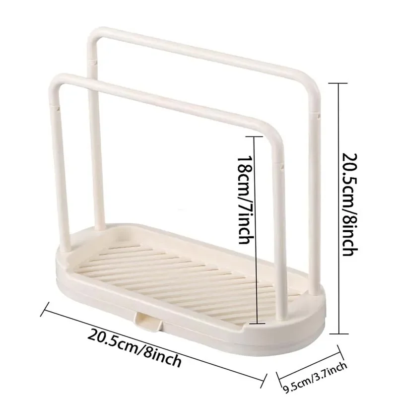 분리형 주방 행주 거치대 걸레 행어 싱크대 스폰지 거치대 보관 선반, 욕실 스크러버 브러시 정리함 선반, 1 개
