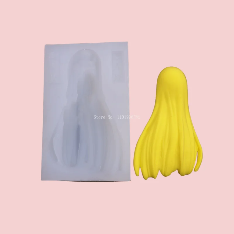 Ultra Light Clay Doll Hair Silicone Mould DIY Pottery Cartoon Model Anime Character Bangs Long and Short Hair Styling Hand Tools