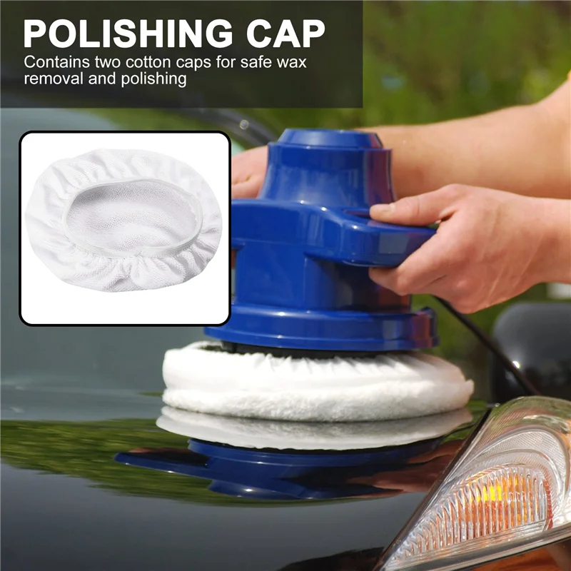 #25U buffing pads,Bonnet Polisher Polish Pad Polishing Buffling Car Buffer Waxer,White