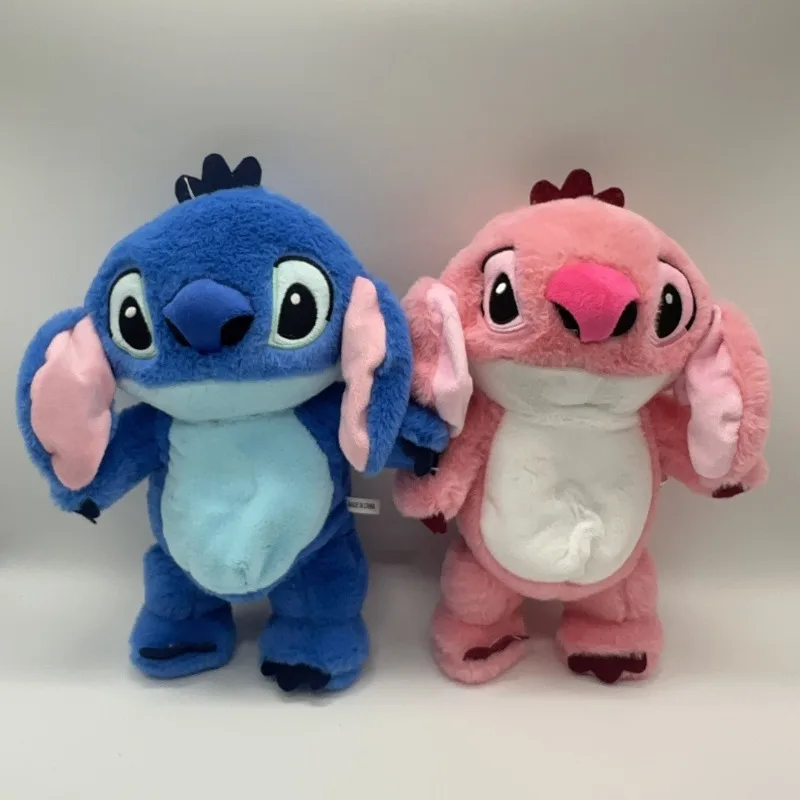 

2025 New Toys Breathing Stitch Plush Doll Sound and Light Music Doll Soothing Sleeping Doll Warming Heart Birthday Gift