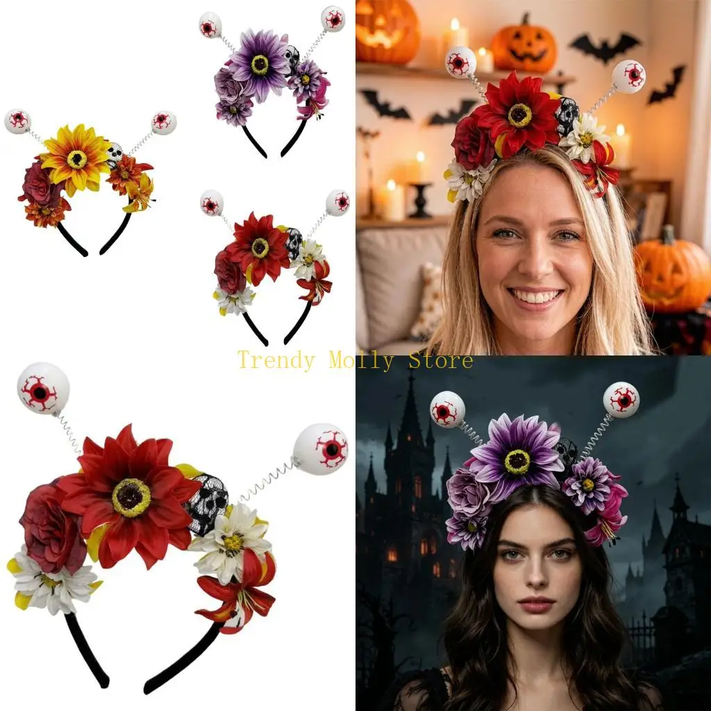 

N5KB Comfortable Unisex Gothic Headpiece for Live Show Decorations