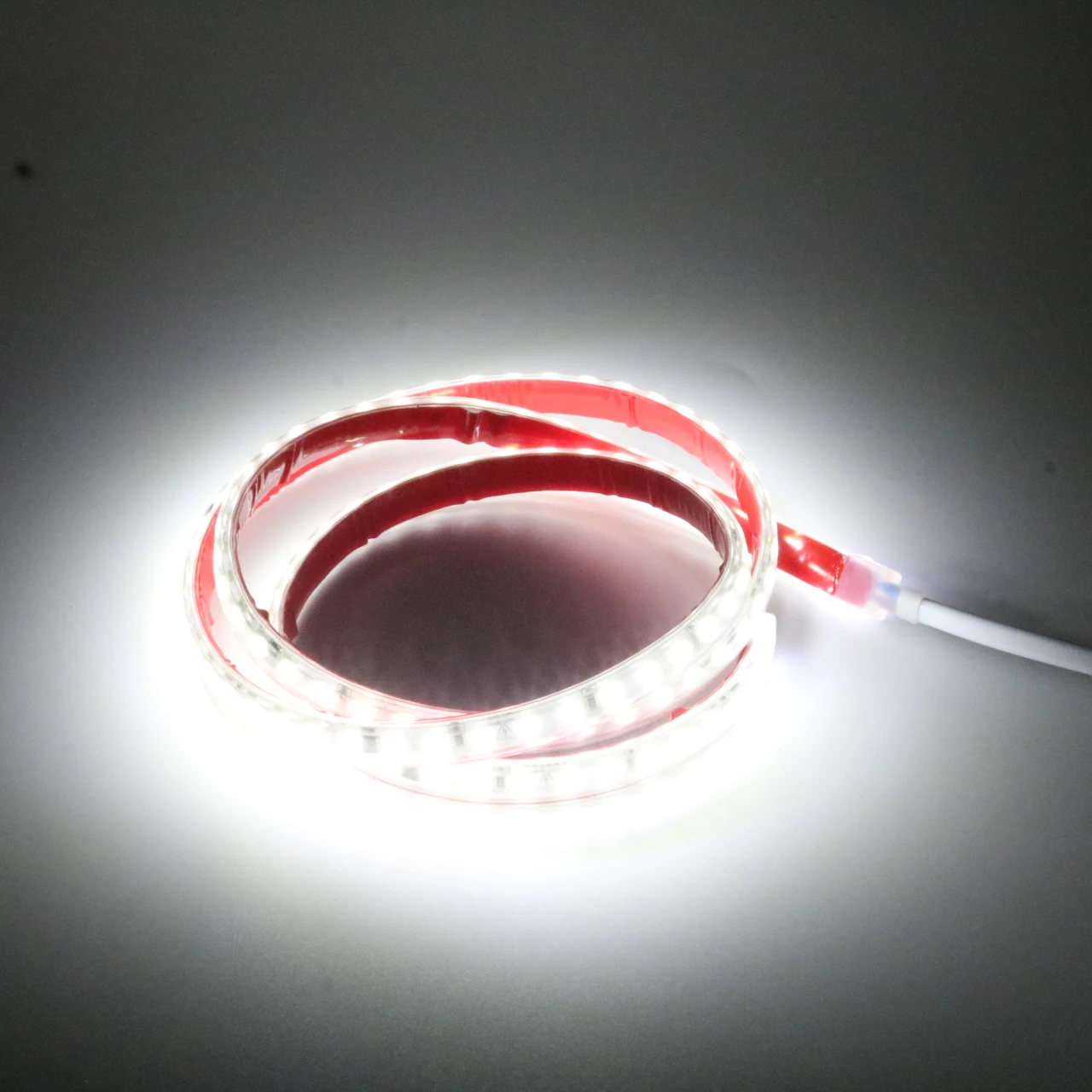 AC 220V LED Strip Light SMD2835 120LED/M IP67 Waterproof Self Adhesive Stripe Bright Band 1M 2M 3M 5M Warm Cold White Tira Ruban