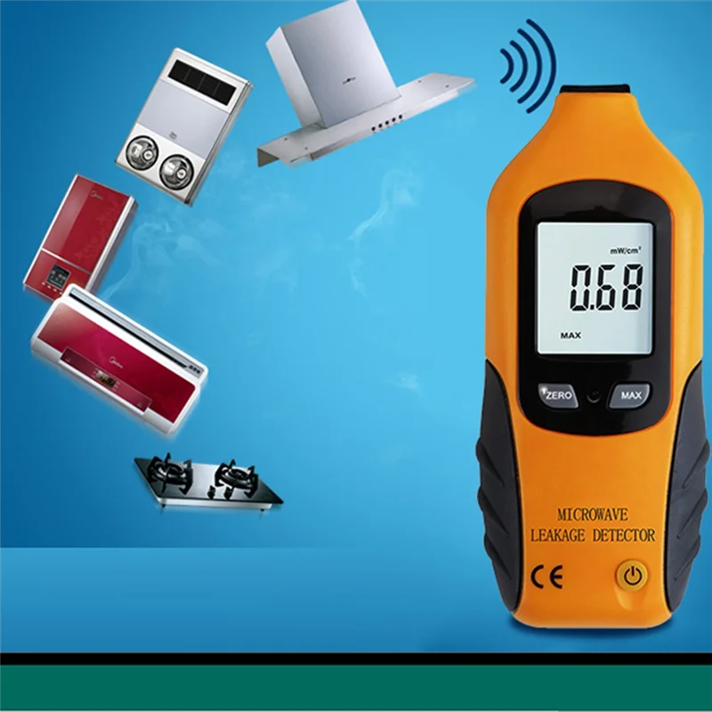Medidor de radiación EMF y fuga de microondas AAAEL-HT-M2 con pantalla LCD digital fácil de leer