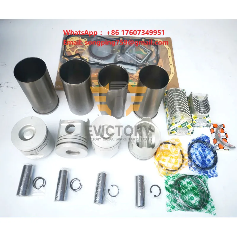 For YUCHAI YC4E140-33 Rebuild Overhaul Kit Piston Ring Liner Set Bearing Gasket Kit Engine E5 Truck Spare Parts