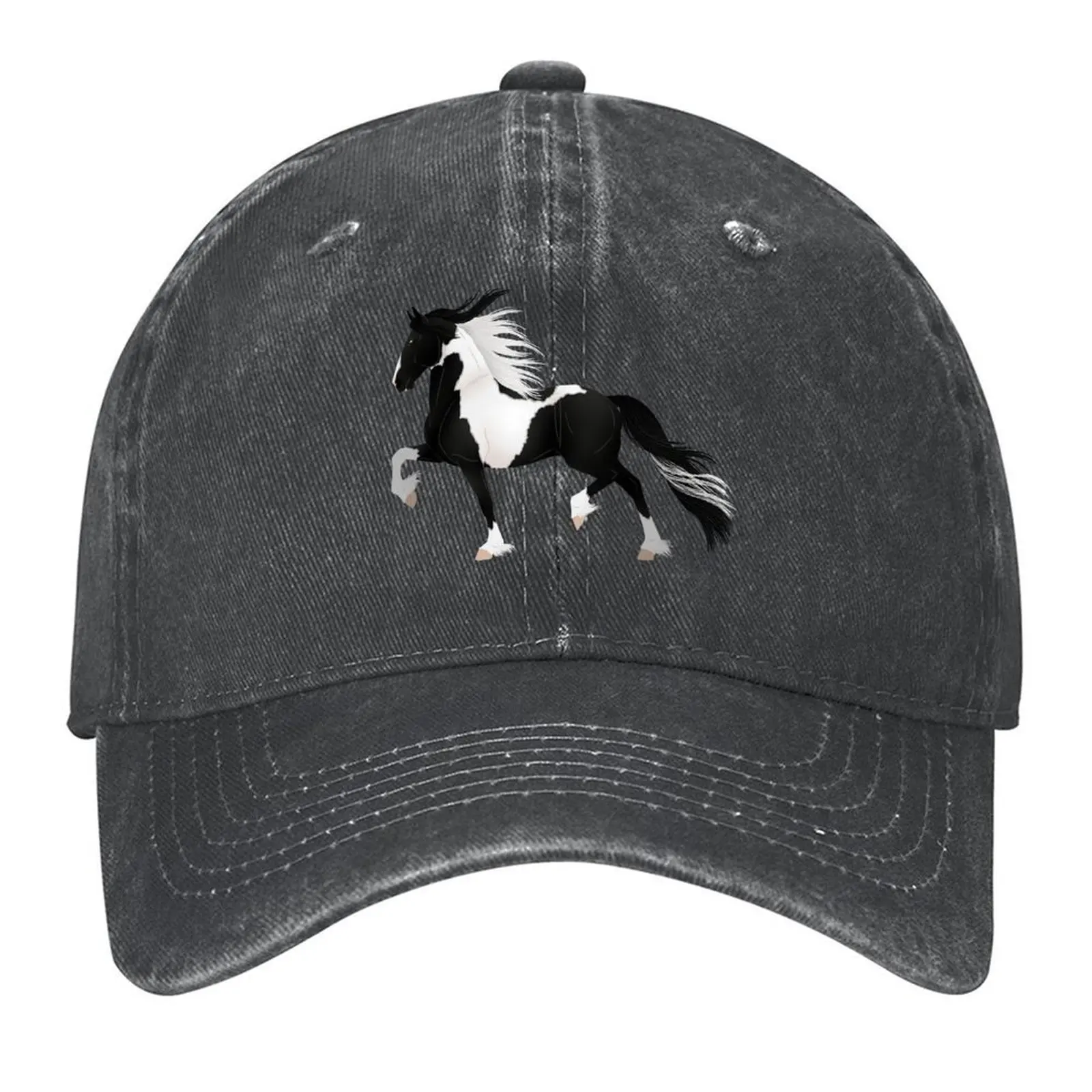 

Barock Pinto Stallion - Equine Rampaige Baseball Cap Vintage Rugby Thermal Visor tactical cap Women's Beach Visor Men's