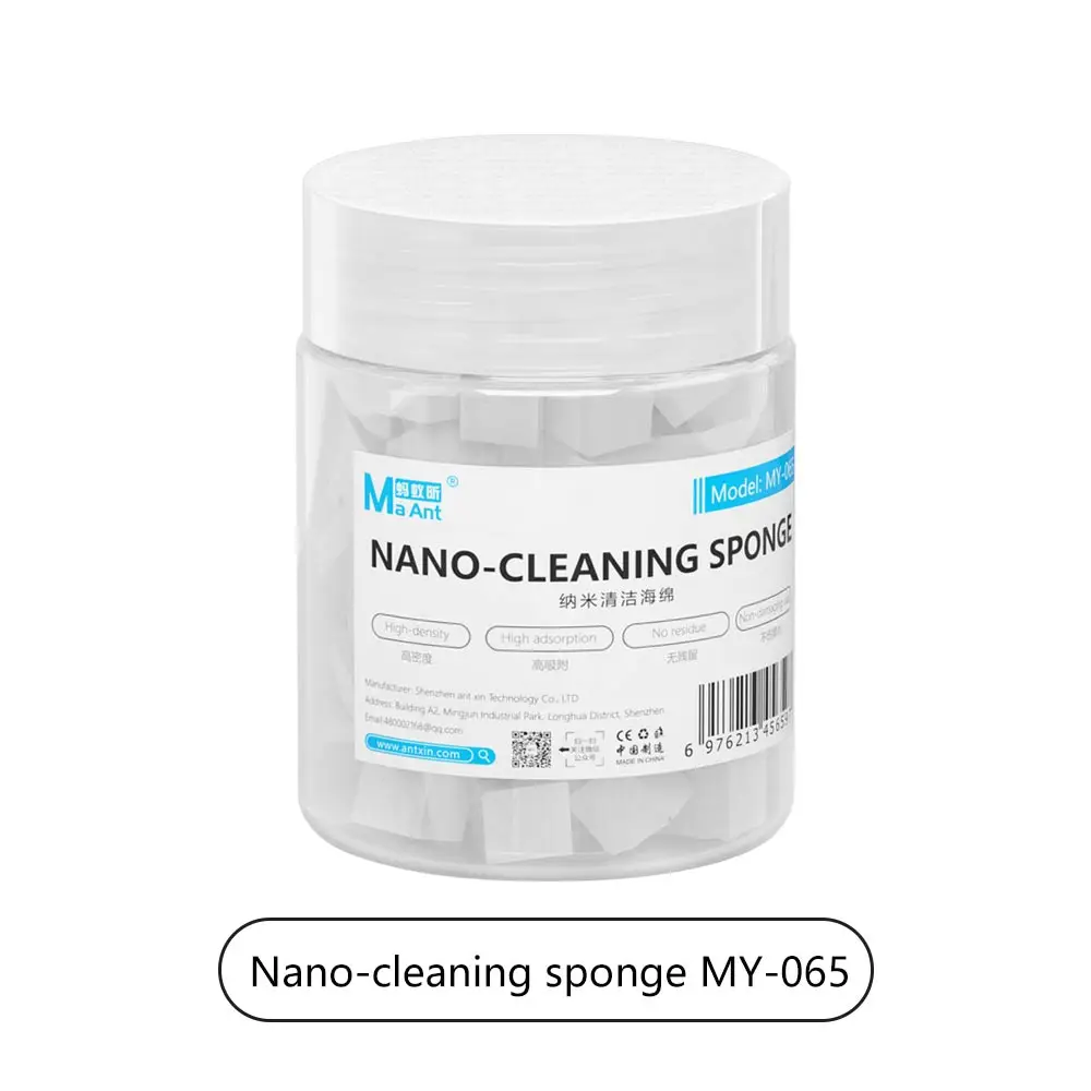 MaAnt MY-065 Nano Cleaning Sponge for Mobile Phone Screen Glue Removal/Camera/PCB Welding Flux Oil Cleaner No Flocculent Residue