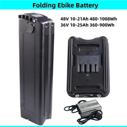 City Bike Folding Bike Silver Fish Ebike Battery 48V 10.4Ah 13Ah 15Ah 17Ah 20Ah 21Ah for Cmacewhel Y20 Bike E-bike Battery