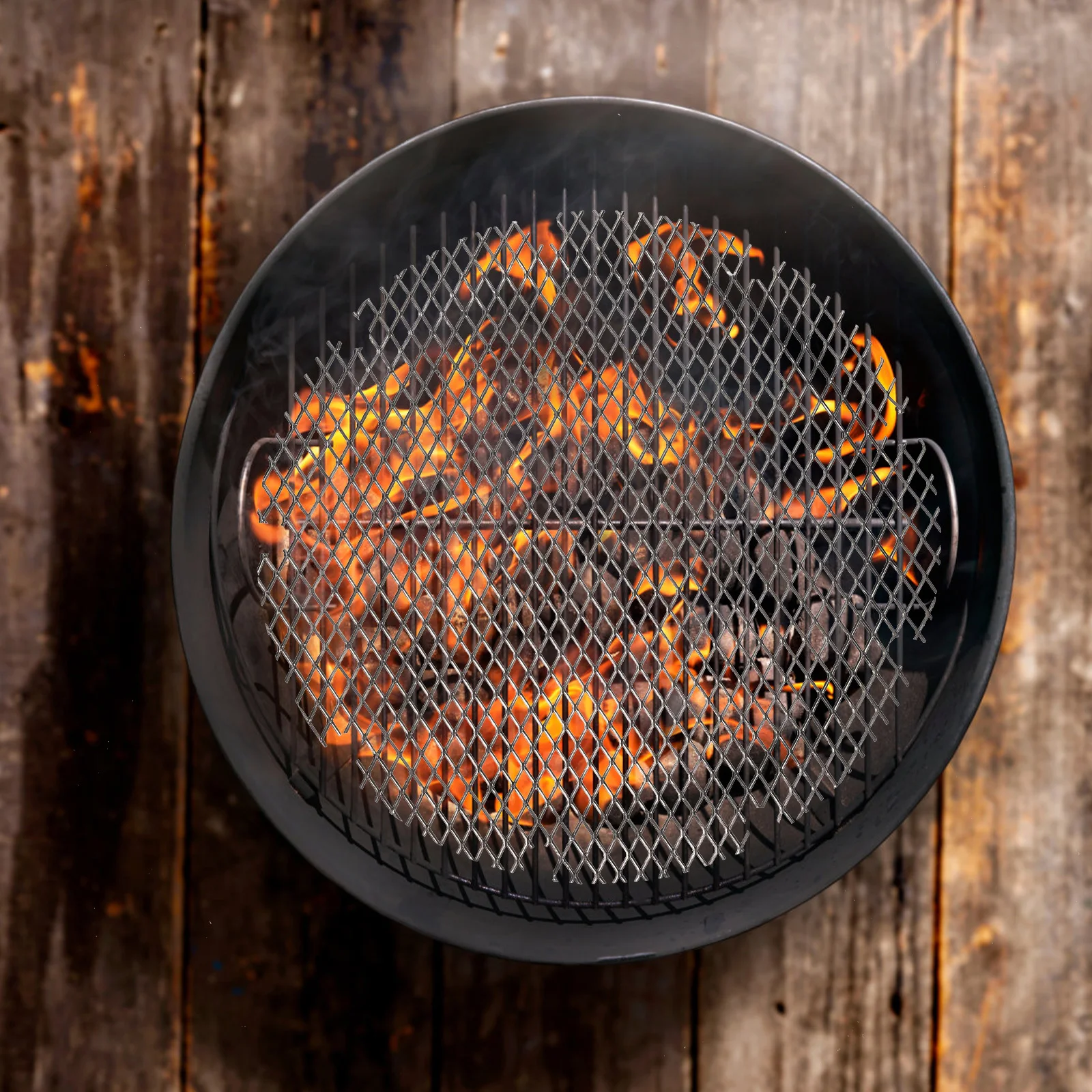 

Round Stainless Steel Stove Mesh Camping Barbecue Accessory Bbq Stove Net Durable High Temperature Resistant Barbecue Accessory