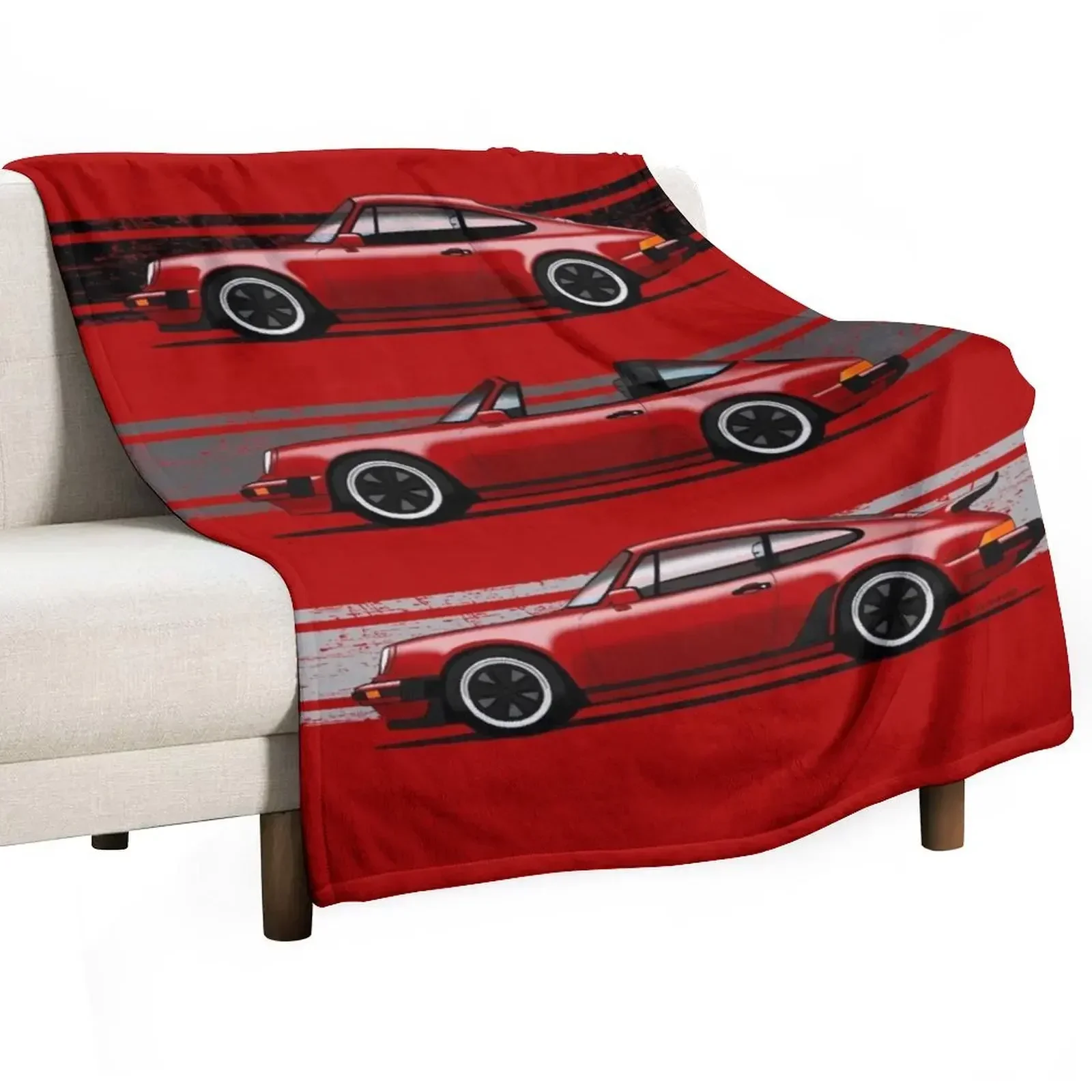 My drawing of the iconic German sports cars in green Throw Blanket wednesday Loose Blankets