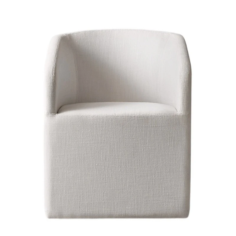 

Original single furniture American rural retro solid dining chair Italian modern simple soft bag office chair solid wood