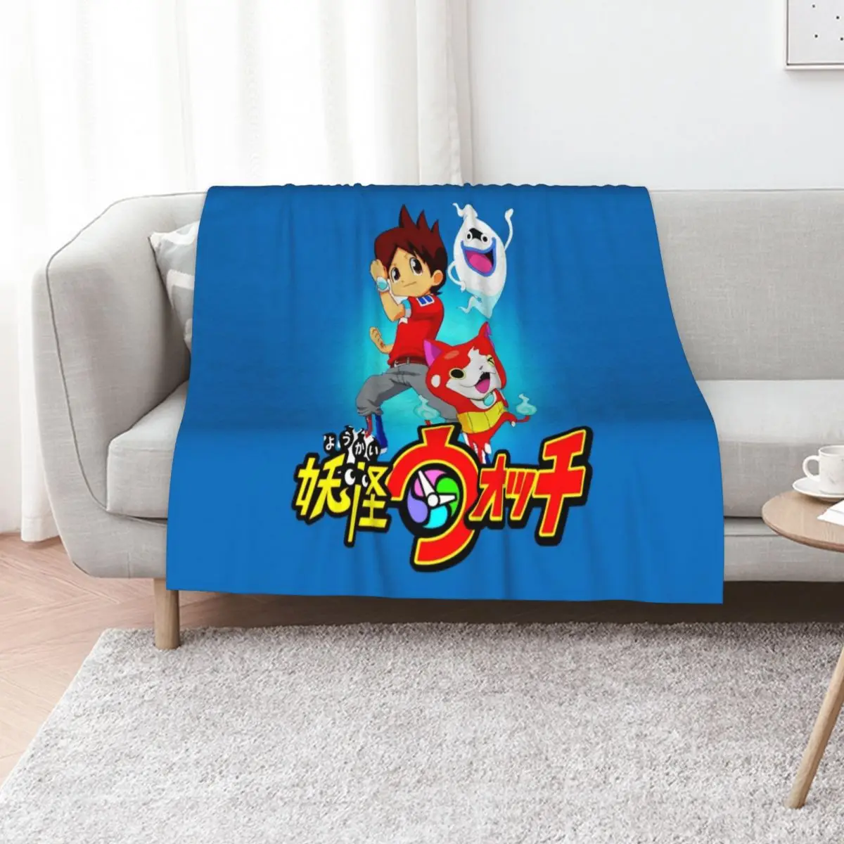 

Copy of Yokai watch Throw Blanket Hair Custom decorative Softest Blankets