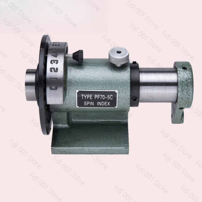 PF70-5C Simple Indexing Head Quick Equal Dividing Head For Milling Drilling Machine Connect With Chuck