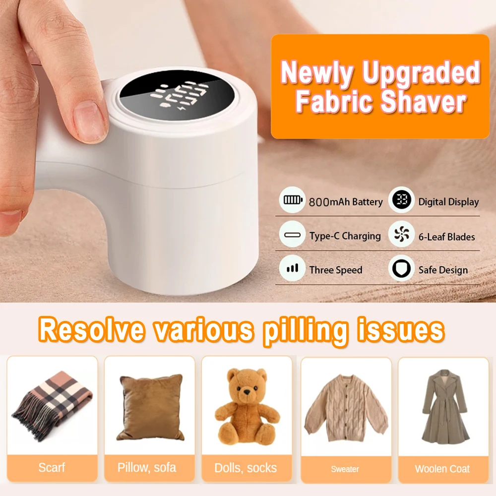 Electric Lint Remover for Clothes 3-Speeds Remove Sweater Pilling From Clothes Pilling Remove Lint Remover Tool Lint Scraper