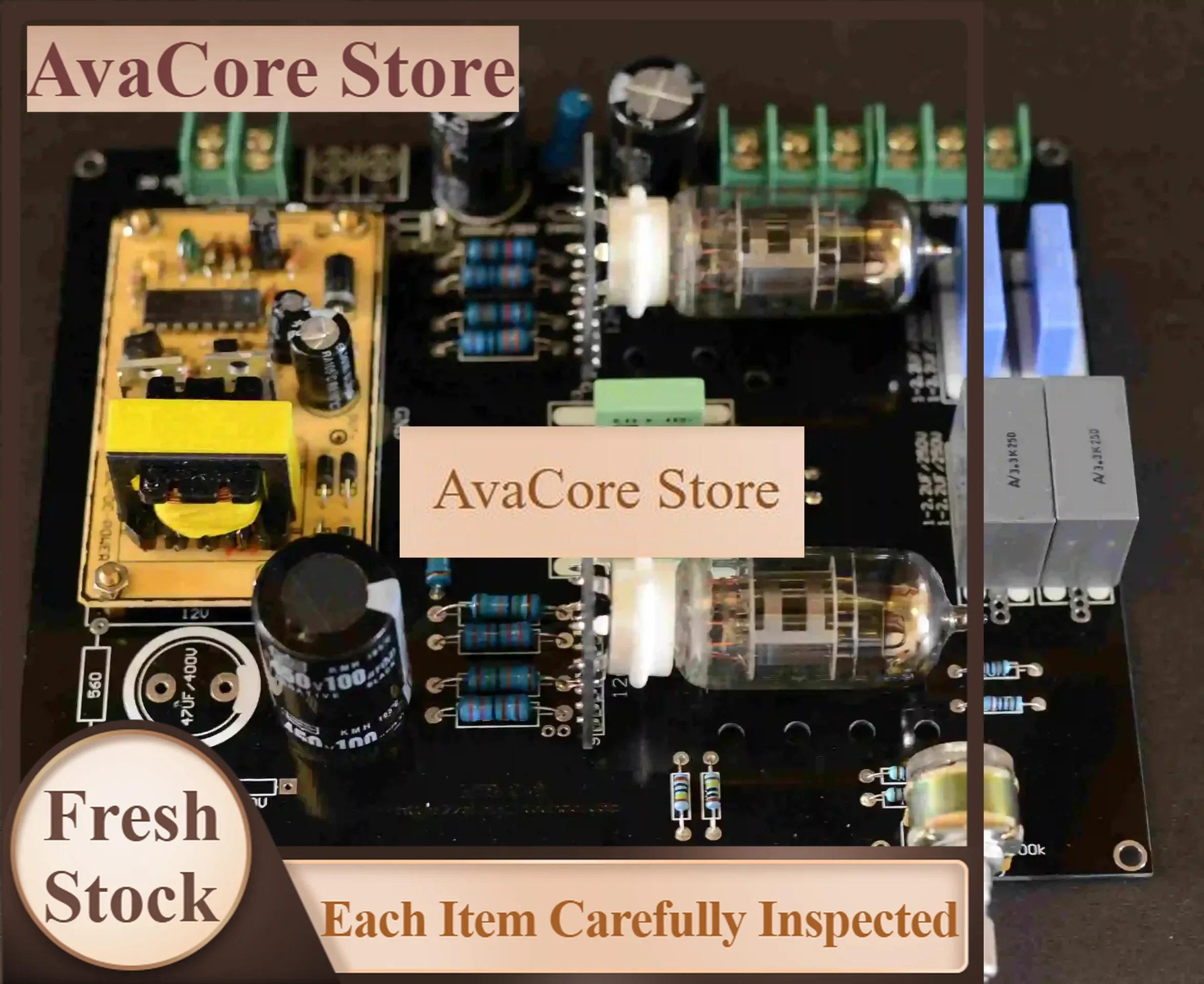 AvaCoreDirect Current (DC12V) In Car And Household Use 6N4 (12AX7) Matisse Gallbladder Front Stage Electronic Tube