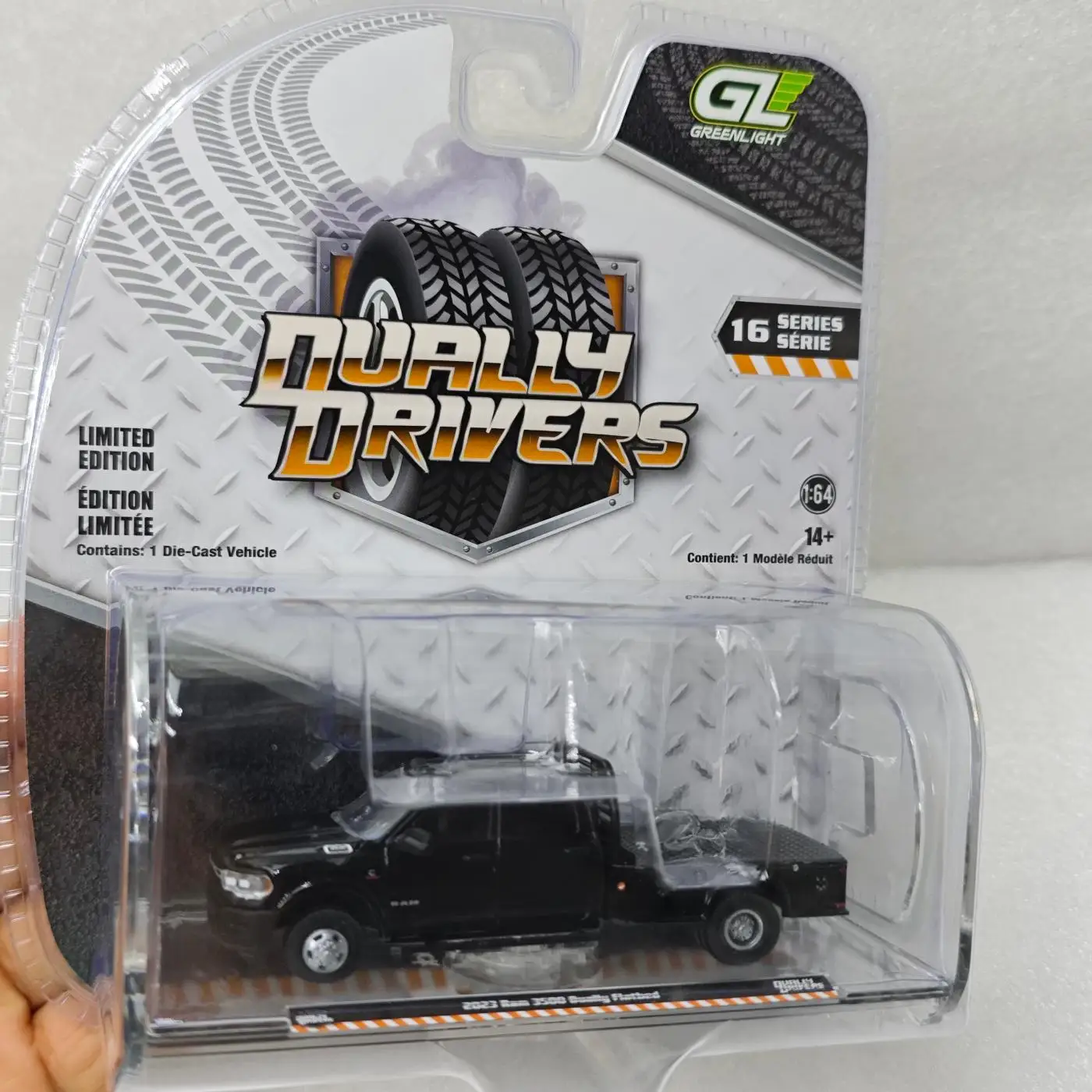 GreenLight 1:64 Serie Dual Drive # Modelo Coleccionable de Auto de Aleación Fundida a Presión 46160-F, Ram 3500 Dually Flatbed 2016-2023