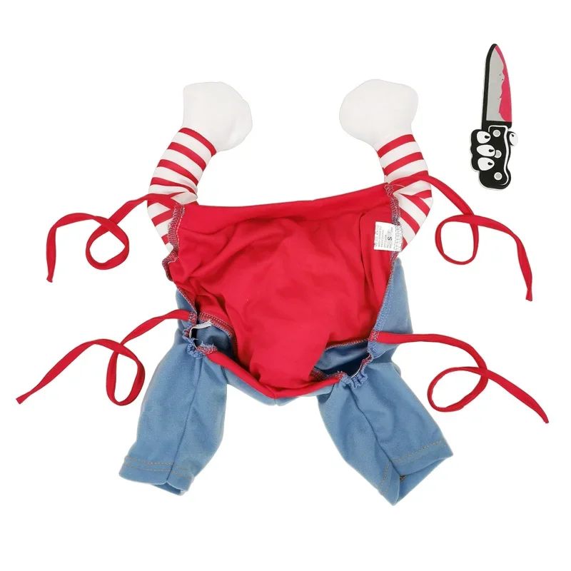 Disfraces de Halloween para perros, ropa divertida para mascotas, conjuntos de disfraces ajustables para perros, ropa novedosa para perros medianos y grandes, Bulldog Pug