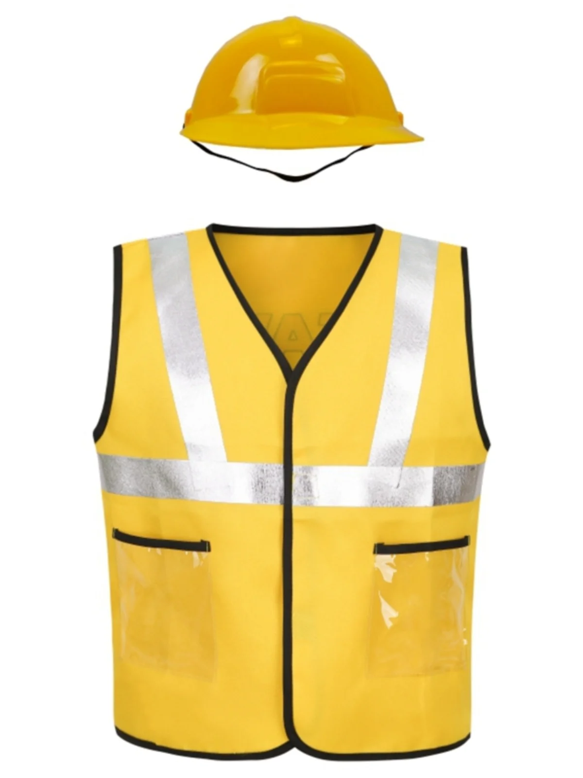 2024 Construction Worker Costume Kit For Kids Role Play Toy Set Career Costumes Heavy Worker Cosplay Costumes