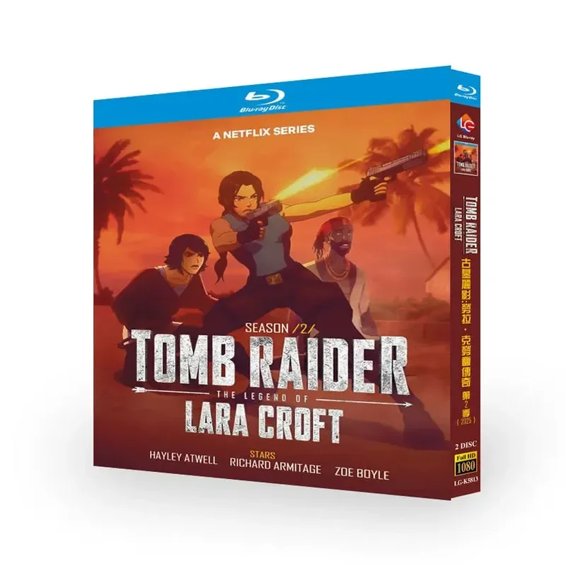 

BD Blu-ray High Definition Animation Tomb Raider The Legend of Laura Croft Season 2 2 Disc Box