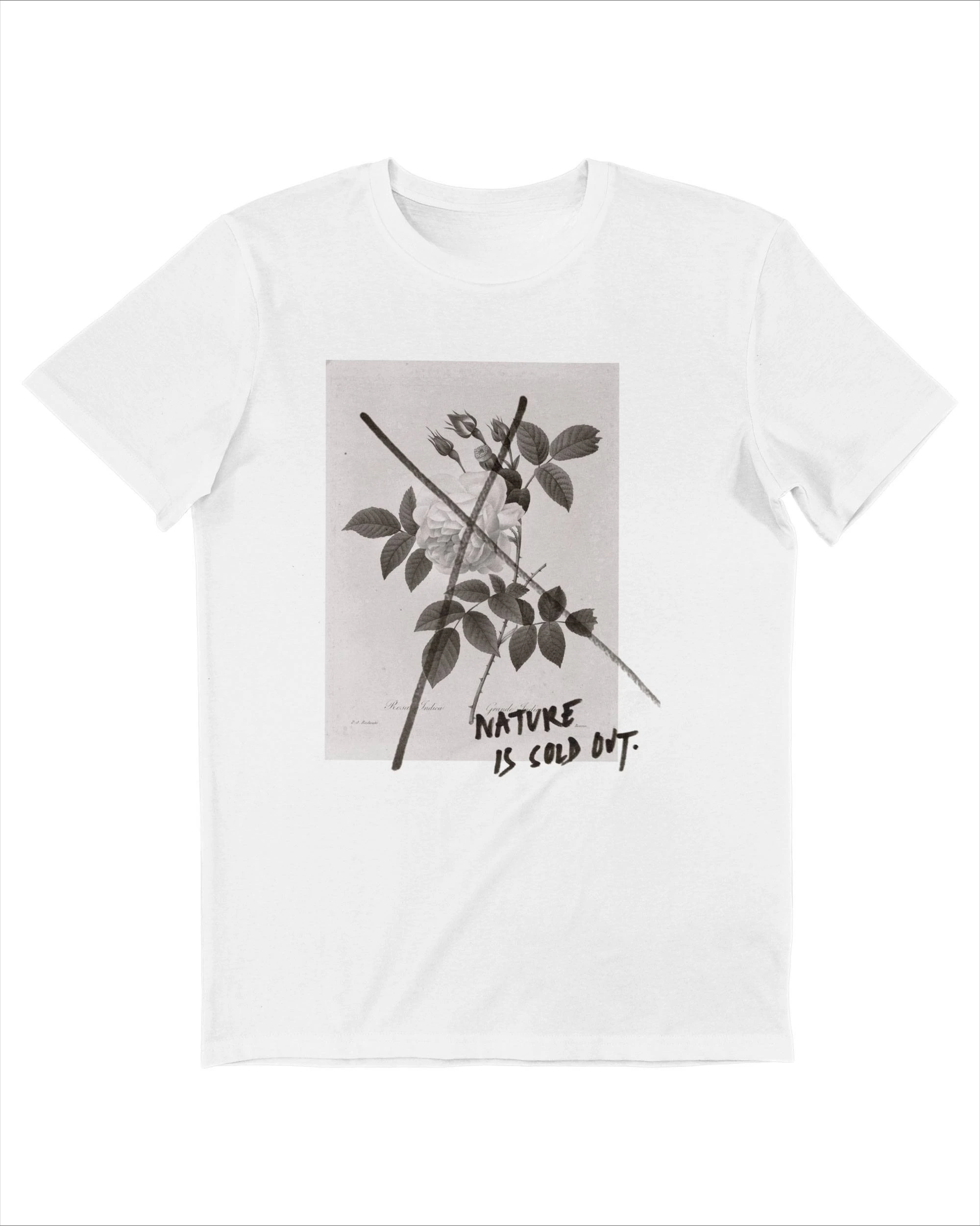 

Nature Is Sold Out Graphic Printing Summer Luxury Brand Cotton Men's and Women's T-Shirts Short Sleeves Street Fashion Trend