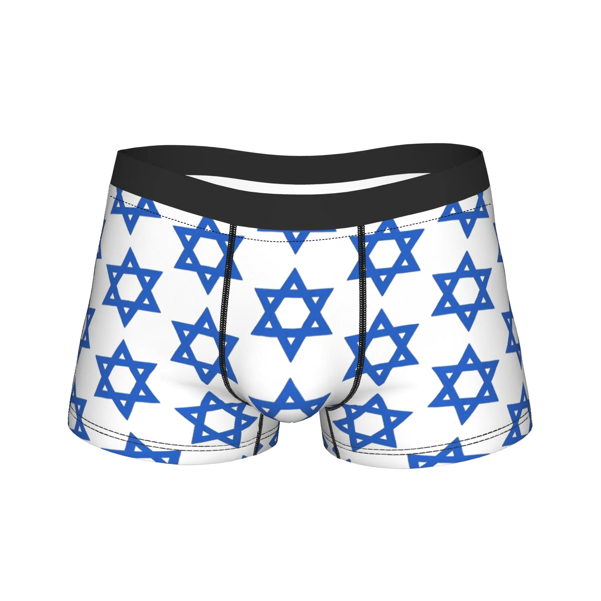 Printed Boxer Hanukkah Star of David Jews Patriotic Shorts Panties Briefs Men Underwear  Soft Underpants for Homme S-XXL