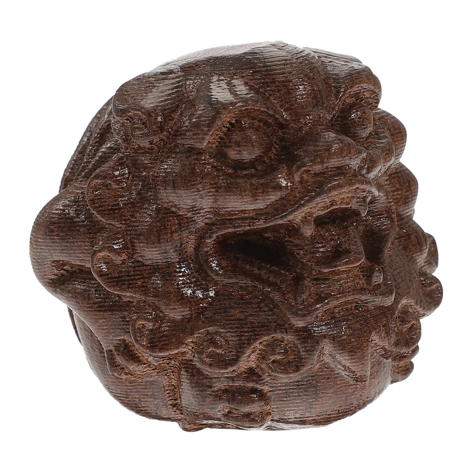 

Pixiu Wooden Animal Statue For Home Decor Car Ornament Wood Carving Figure Auspicious Animal Decoration Mini Craft Massage Ball