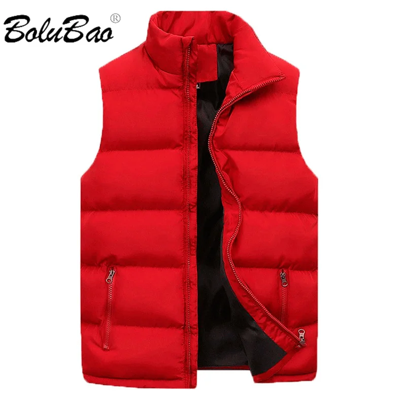 BOLUBAO 2024 Outdoor Casual Vest For Men Solid Color Casual Fashion Coat High Quality Design Streetwear Casual Vest For Men