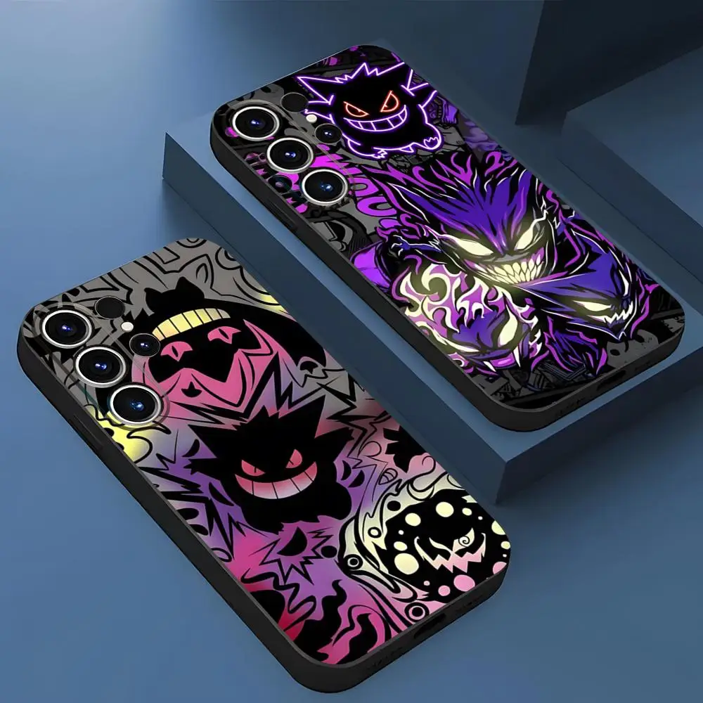 Handyhülle für Samsung S26 S24 Ultra S25 S23 Fe S22 S20 S21 Plus A16 A54 A34 A53 Rückseite Anime Pokémon Gengar