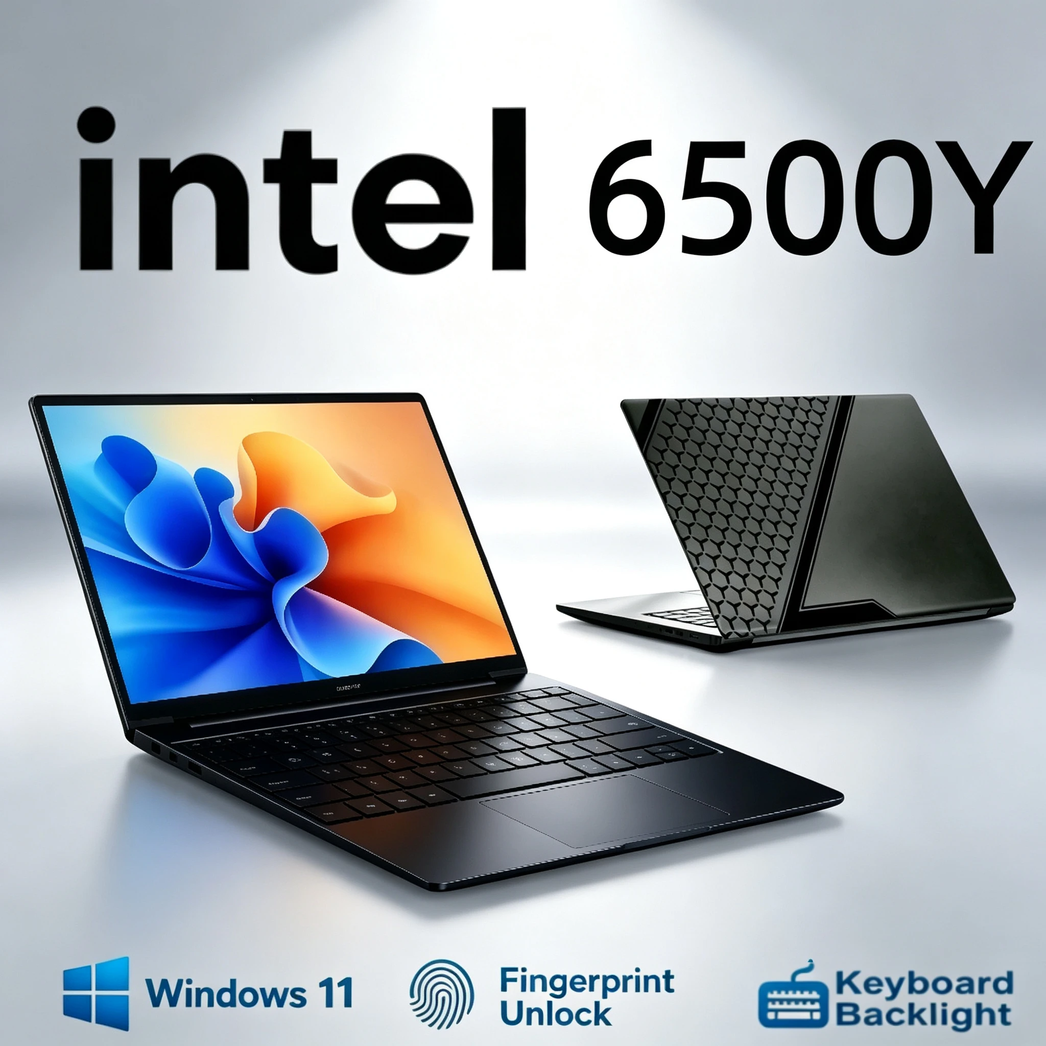 Portable Business Black Intel Core 6500Y 15.6Inch Gaming Laptop Computer PC Gamer 32GB RAM Fingerprint Unlock Notebook PC