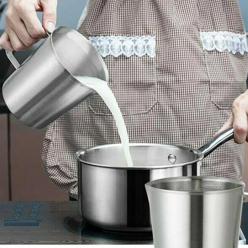 

Thickened Stainless Steel Measuring Cup Scale 2000ml 1000ml 500ml Kitchen Baking Tea jug Large Capacity Pitcher Measuring Cup