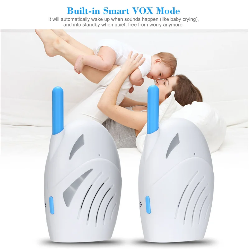 

2.4Ghz Wireless Baby Monitor Digital Audio Baby Monitor 2 Way Talk Baby Cry Detector Walkie Talkie Babysitter Easy To Use