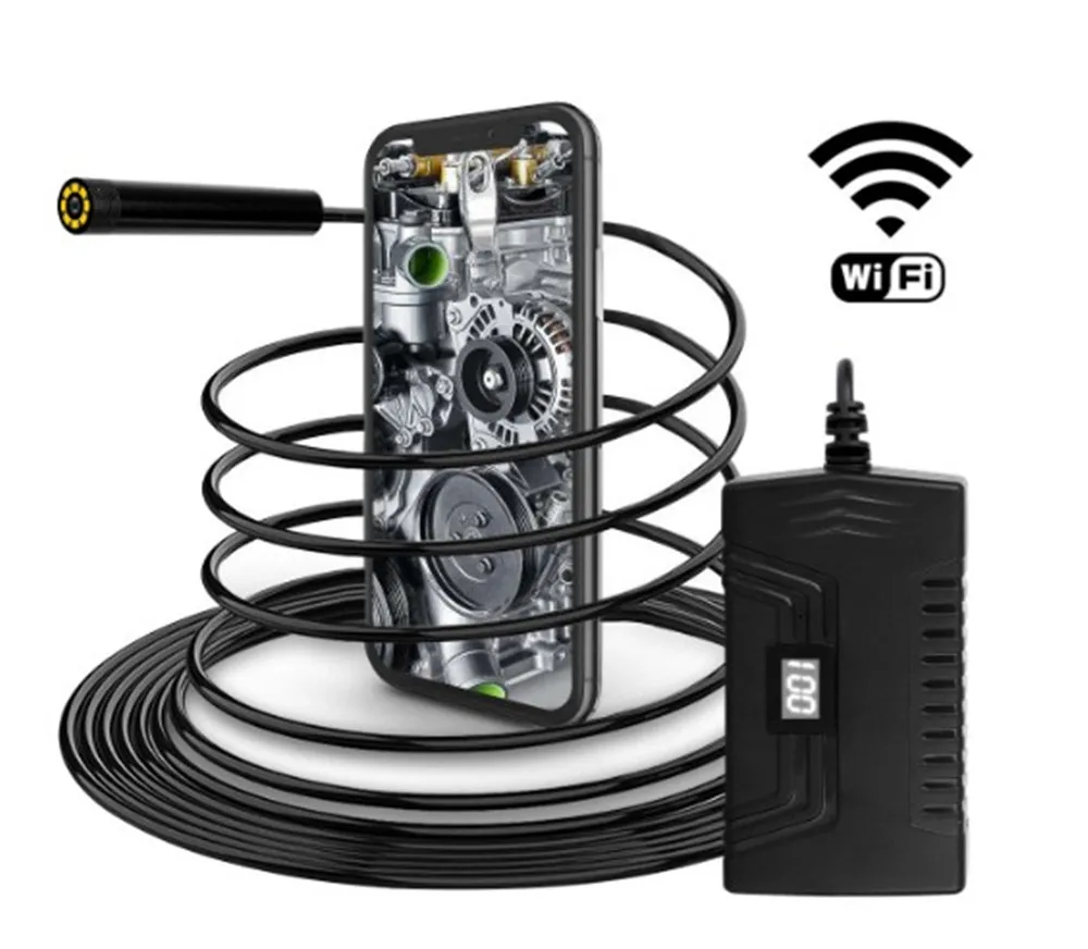 3.9MM 720P  Rigid Cable WIFI Endoscope Water-proof IP66 CMOS Borescope Inspection Digital Microscope Camera Otoscope