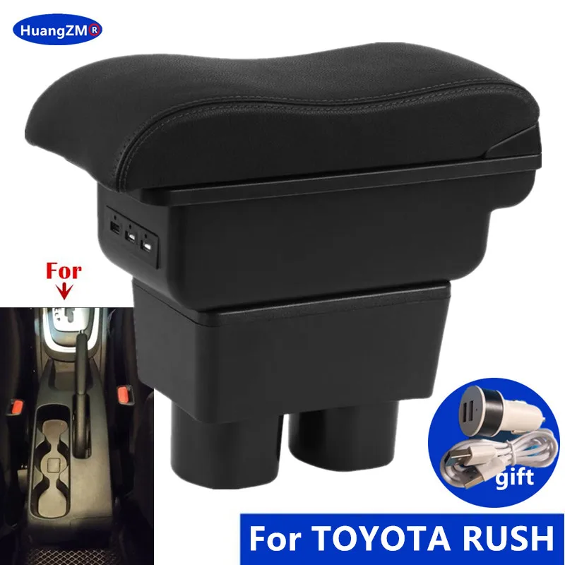 Caja reposabrazos para coche TOYOTA RUSH, caja reposabrazos para Toyota Avanza Rush, caja de almacenamiento interior, accesorios de coche dedicados para reacondicionamiento.