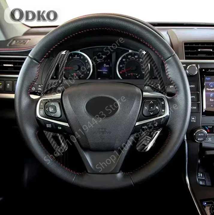 

Автомобильный руль, удлинитель переключения передач для Toyota Caramry Corolla Avalon, ABS, углеродное волокно, руль DSG, переключатель передач