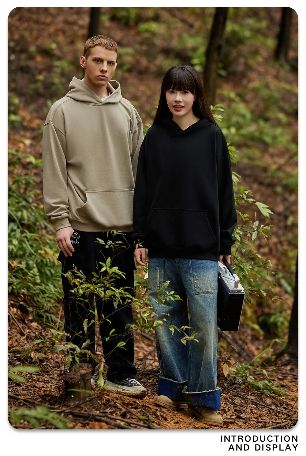 IEFB New Autumn Men's Sweatshirts Hooded Solid Color Lager Pocket Casual Thick Menswear Loose Pullover Male Hoodies 9W424