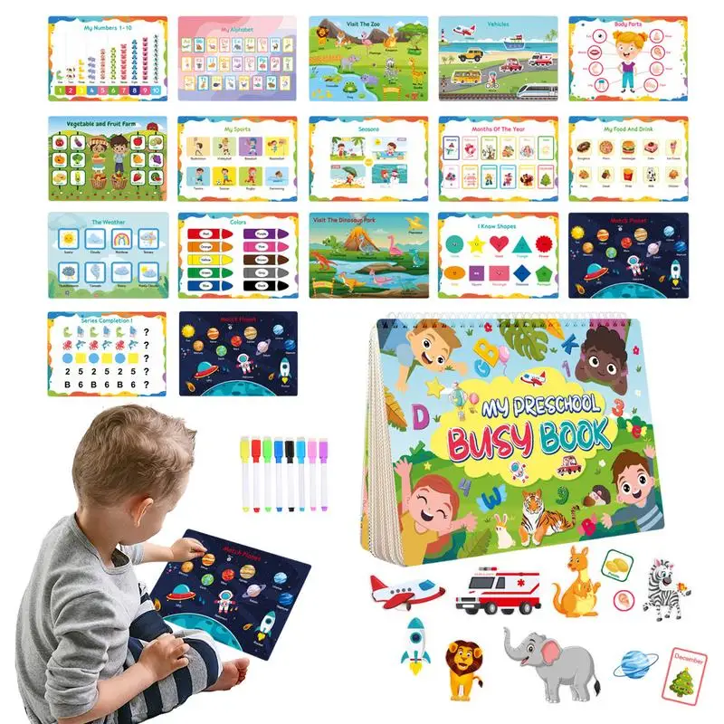 

Busy Book Toddler Educational Learning Sensory Toys Preschool Learning Toy Kindergarten Learning Activities For Boys Girls Ages