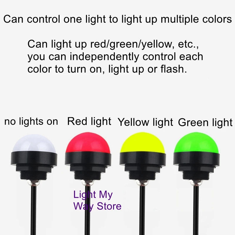 Programmable USB tri-color light ERP software control round warning light automatic robot alarm indicator light