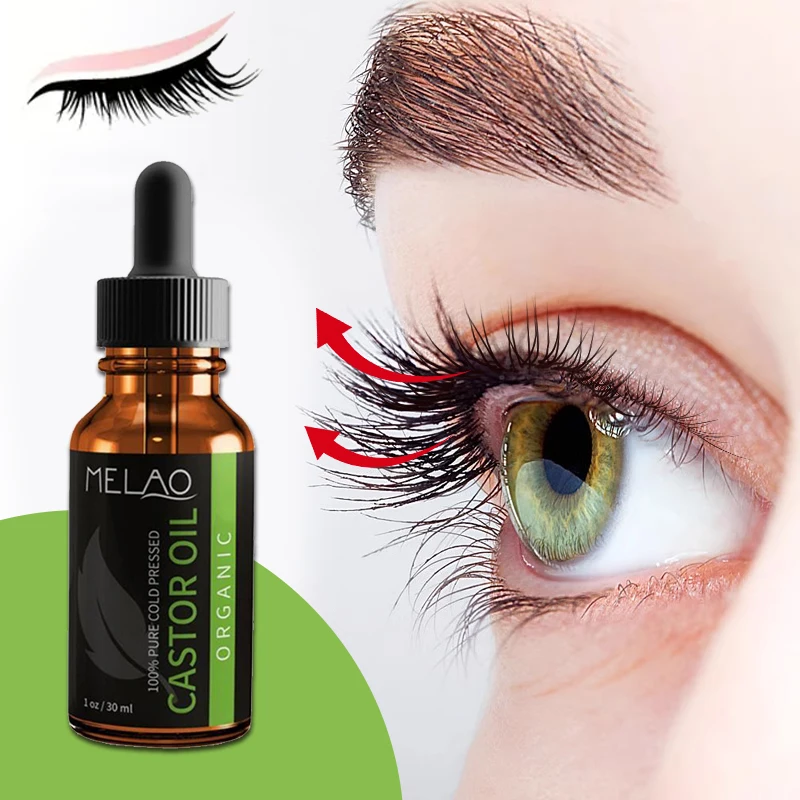 5Pcs 100% Castor Oil Hair Growth Eyelashes Eyebrows Hair Body Eyebrows Care Oil  Castor Oils Skin Moisturize 30ML No Box