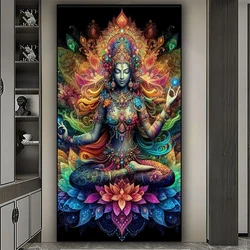 Colorful Ganesha Stained Glass Hindu Diamond painting New 2024 full square/Round Diamond Mosaic diy Diamond Art Home decoration