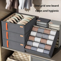 6/7/20 Grid Underwear Organizer PP board Storage Box Socks Panties Bra Drawer Organizers Wardrobe Clothes Separator Boxes