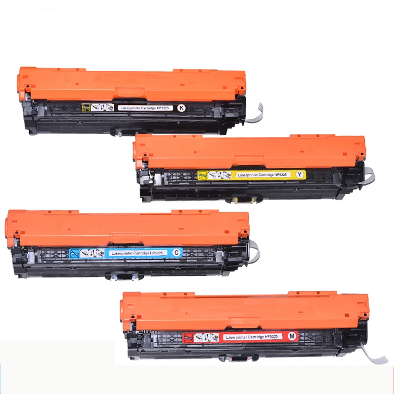 4Pcs 740A Toner Compatible for HP 307A CE740A CE741A CE743A CE742A CP5200 CP5225 CP5225dn CP5225n CP5220 Toner Cartridge