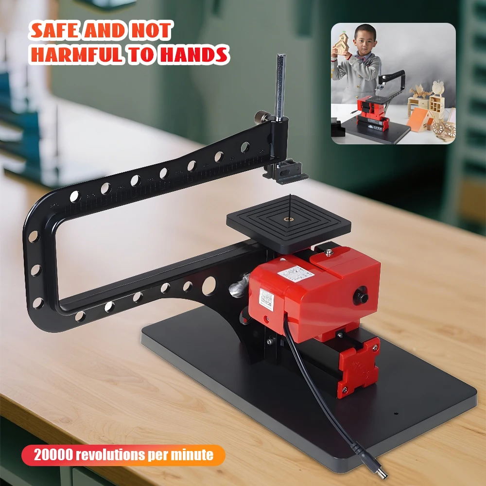 

Bow Arm Wire Saw 24W 20000RPM Metal Sawing Machine Portable Red Milling Machine Small Wire Saw Machine Lathe Milling Tool