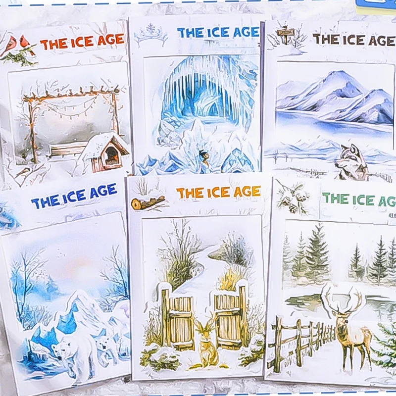 

Mr. Paper, Winter Forest Themed Snow Animal Stickers, Scrapbook Notebooks, Phone Cases, Diary Decoration Stationery Stickers