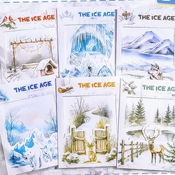 Mr. Paper, Winter Forest Themed Snow Animal Stickers, Scrapbook Notebooks, Phone Cases, Diary Decoration Stationery Stickers