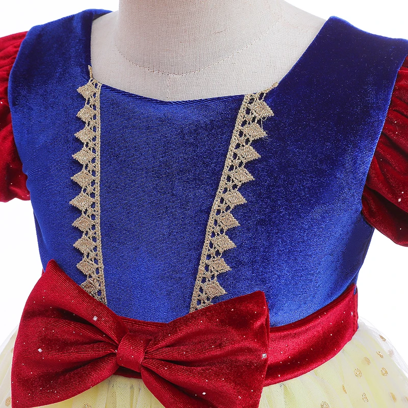 2 3 4 5 6 8 10 Jahre Mädchenkleid Sommer Niedliches Cartoon-Mesh-Modekleid Weihnachten Prinzessinnenkleid Geburtstagsparty Geschenk Neue Kinderkleidung – Detail 8